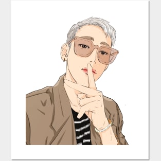 BamBam white hair Posters and Art